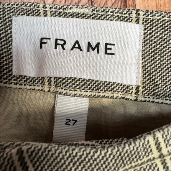 Frame Pants Le Crop Mini Boot Plaid Size 27 Versatile Work Casual Fall Spring - Picture 7 of 10